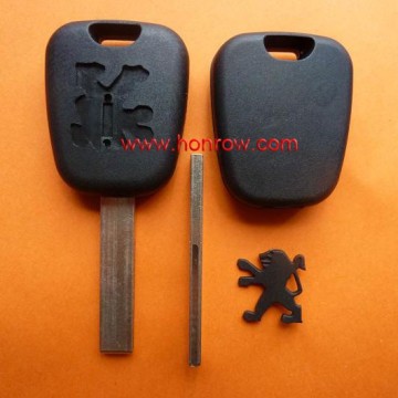 Peugeot 407 transponder key with plastic logo with 7936 ( ID46) Chip,Peugeot car keys,transponer key for Peugeot car