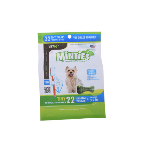 Pet food plastic bag with seal