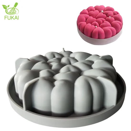 OEM Heart Shape Diamond Cut Silicone Mousse Cake Mold