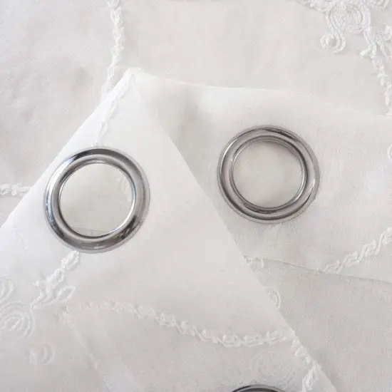 Latest Design: White Voile Sheer Fabric Embroidered Curtain - Explore the Latest Styles and Trends