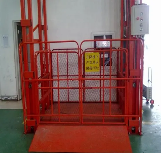 Hydraulic guide rail electric floor lift