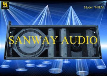 Pro Audio Line Array Speaker System Textured 12 Ohms For Theatre