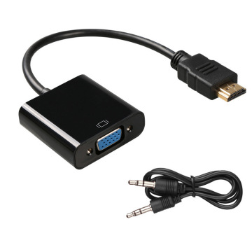 Gold-Plated 1080P HD to VGA Adapter - High Quality Audio Video Convertor