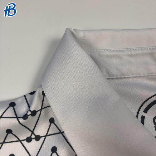customized logo white shirts polyester knit polo shirts