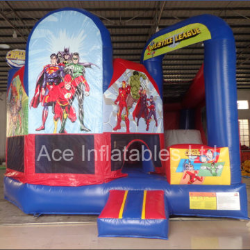 Hot Sale 5 In1 Superhero Inflatable Combo