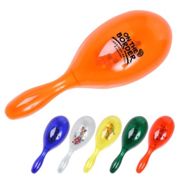 Plastic Translucent Maracas with Logo Printing (PM179)