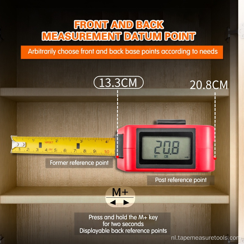 elektronische digitale display meetlint