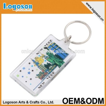 fancy Acrylic Printed Promotional Keyrings gifts