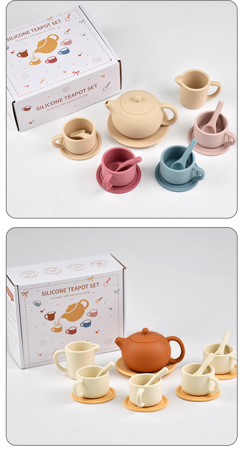 silicone tea set toys MFZ-G008A