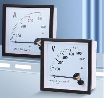 SQ96-V Pointer AC Voltmeter 450V & SQ96-A Ammeter 100/5A 200/5A 96x96