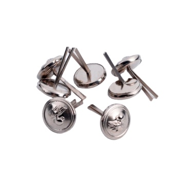 Customized Brass Sewing Buttons with Coat Logo and Shank Attachment - BM10210