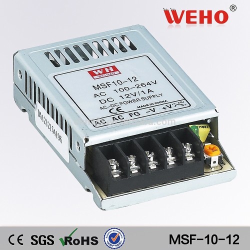 2 warranty msf series 10w single output ultrathin 12v 1a dc power supply