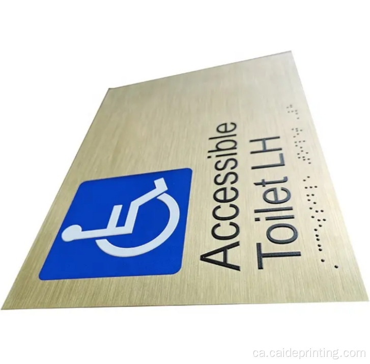 Número de porta de braille de metall a l'engròs i placa de nom