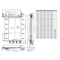 Two-Panels Side Opening Elevator Landing Device