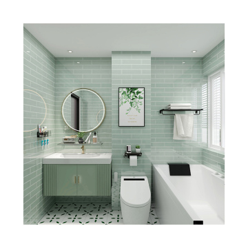 Hand Painted 3" x 6" Glass Mosaic Subway Tiles for Kitchen and Bathroom Backsplashes