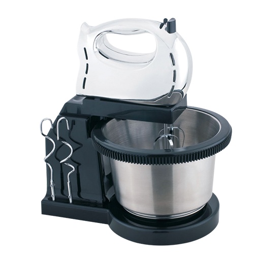 Kitchen hand stand mixer with stainless steel bowl