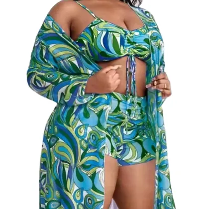 Wholesale Plus Size Bikini Swimsuits: XXL Cover Ups and Swimwear for Fat Women - RCJ-33A