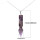 Natural Gemstone Cone Pendant Necklace Healing Crystal Quartz Reiki Chakra Gem Stones 18 Inch Women Girls Men Birthday Gifts