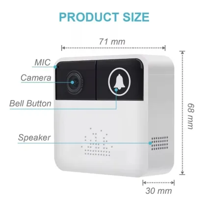 Super Mini WiFi Smart Doorbell with Camera: Remote Control & Surveillance