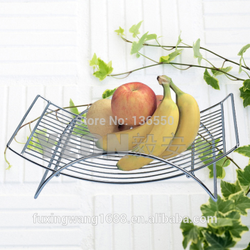 home fashion iron chrome fruit basket holder household vegetable plate for sale