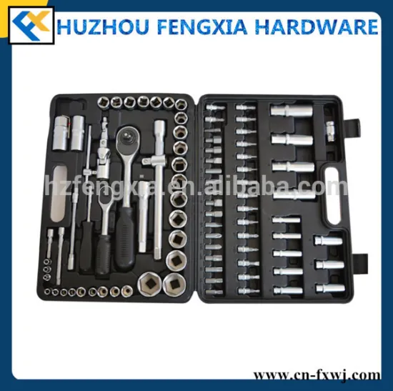 FX02006 94PCS 1/2" and 1/4" Hand Tool CR-V Socket Wrench Set Tool Kit