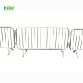 Temporary fence expandable barrier