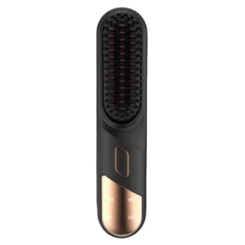 2-in-1 Slim Hair Straightener and Curler Brush