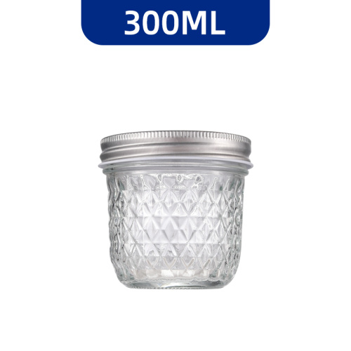 Jarra de armazenamento de vidro transparente com selo apertado - ideal para uso da cozinha