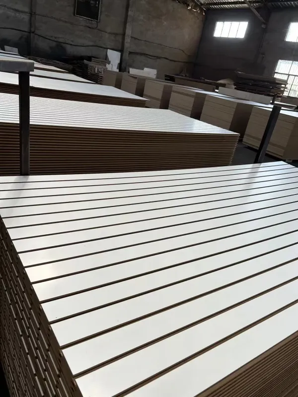Factory Sale Slot MDF Melamine Faced MDF