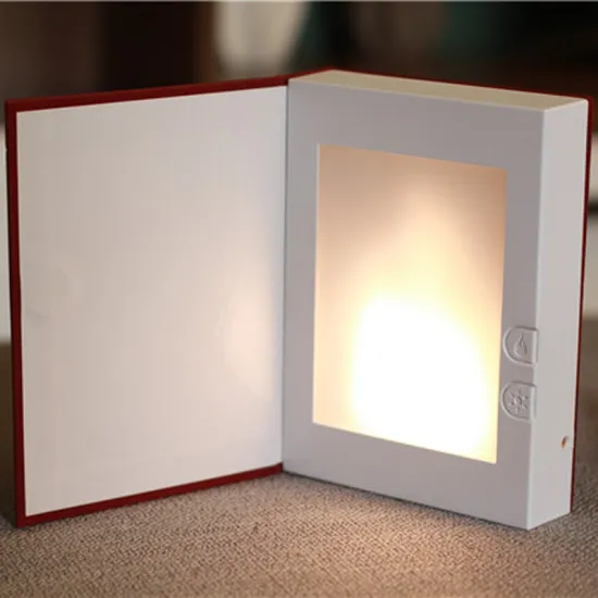 decoration night light Magic led flame fire book lamp