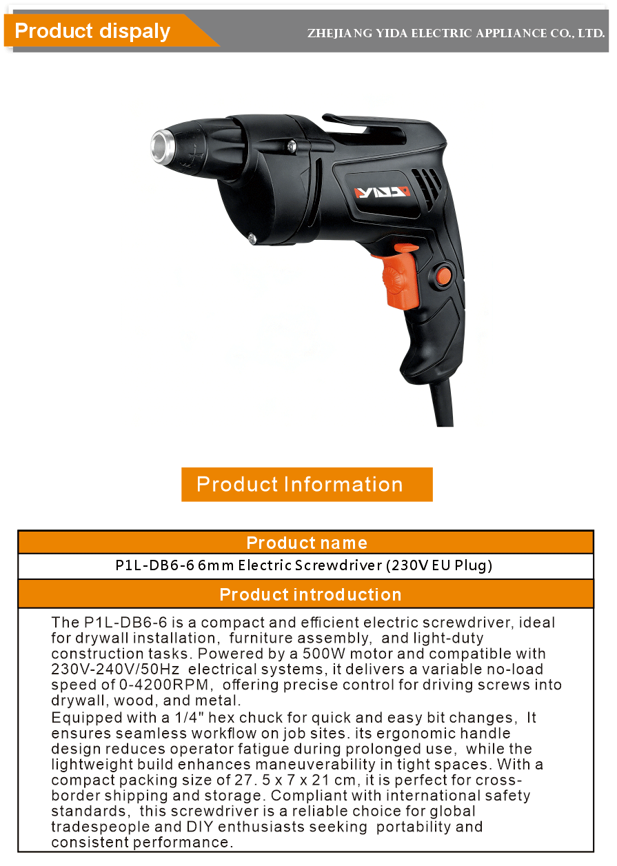 electric screwdriver for home repair