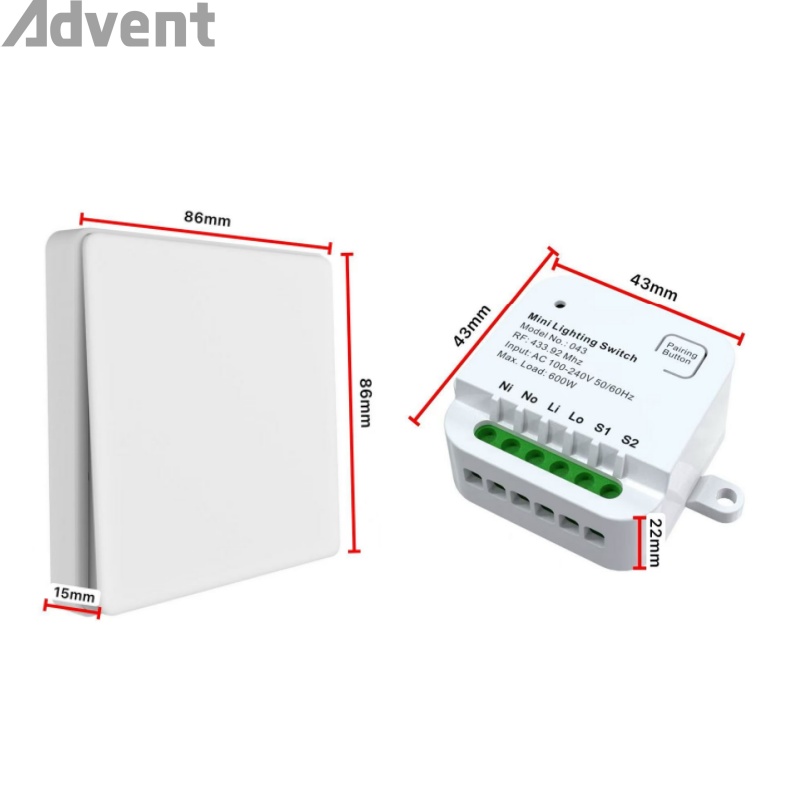 wireless light control switch