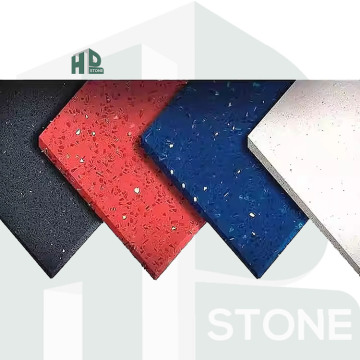 White Grey Black Artificial Quartz Stone Design Crystal Quartz Tiles à des prix avantageux