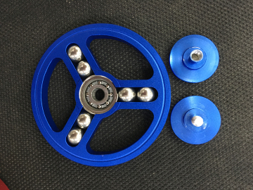 Hot selling toys for kids newest fidget hand spinner metal round wheel wind fidget spinner toys aluminum alloy finger gyro