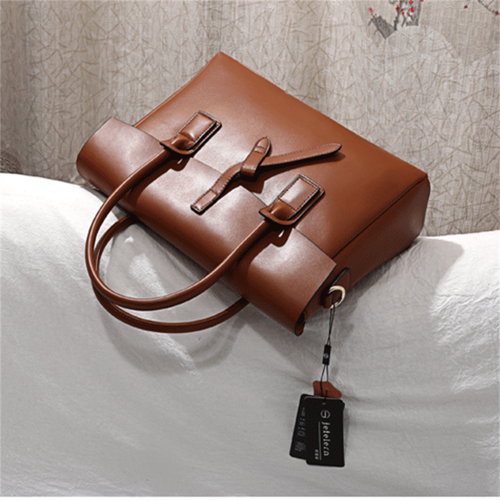 Genuine Leather Stylish Business Handbag