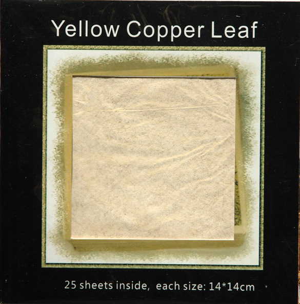 Red Copper Metal Leaf for Card Making Decoration FM03