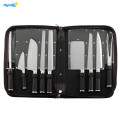 Professional 9piece Chefs Kitchen Knife Set in Case