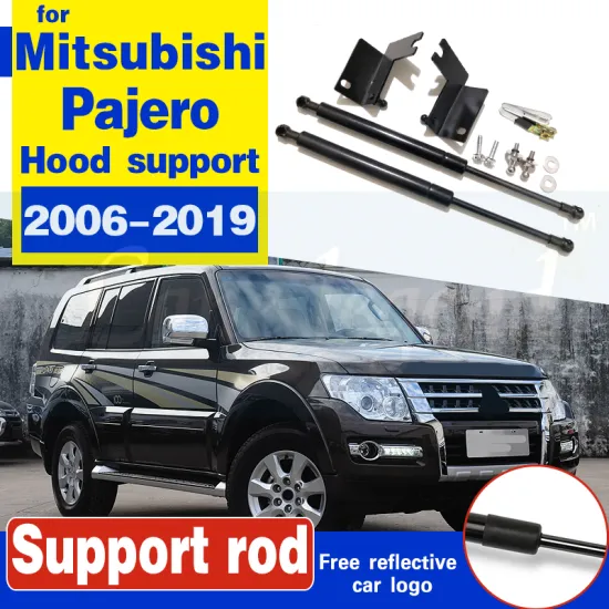 For Mitsubishi Pajero 2006-2019 Car Hood Cover Support Hydraulic rod Lift Strut Bars Spring Shock Absorber Bracket Styling