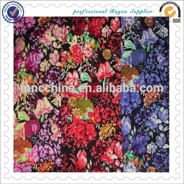 100% Rayon bedruckter Challis Stoff für Kleidung