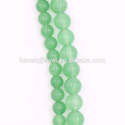 8mm round gemstone beads emerald stone green jade stone price for bracelet
