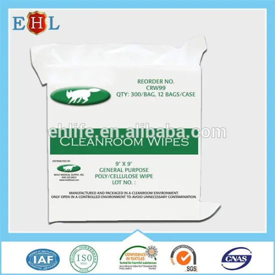 Lint free cleanroom wipes/ a good substitute of Sontara FS 40