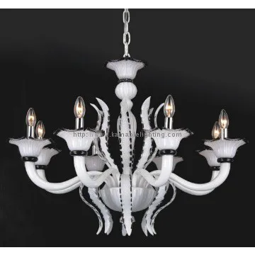 Pearl white modern glass pendant light(81083-8)