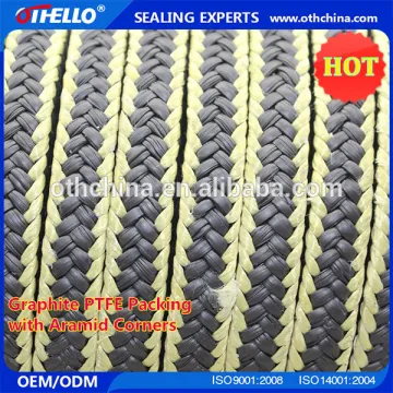 Gland packing / PTFE Packing with Aramid fiber corner
