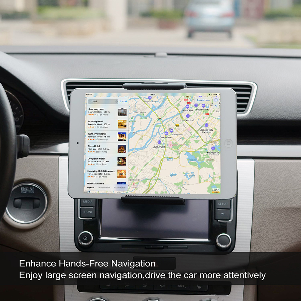 Xnyoc 7 8 9 10 11 inch tablet car holder CD slot mount holder for Ipad Tablet PC stand Ipad Air mini 9.7" pro Samsung Galaxy Tab