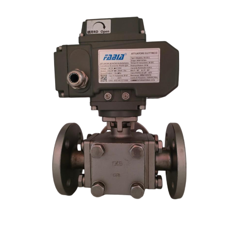 Van bi mặt bích ba mảnh điện