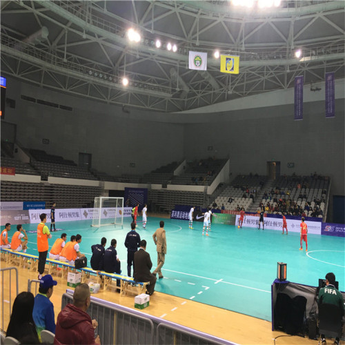 Kunststoffböden für Hallenfußball-Futsal