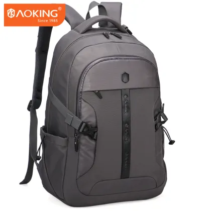 AOKING custom black multifunction laptop backpack bag men's business rucksack backpack USB charging