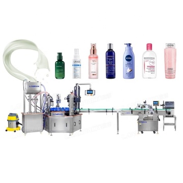 Automatic Servo Motor Rotary Lotion Bottle Filling Capping and Labeling Machine