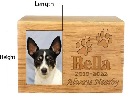 Wooden Pet Urns: Discreet Memorial Photo Urns for Small Animals