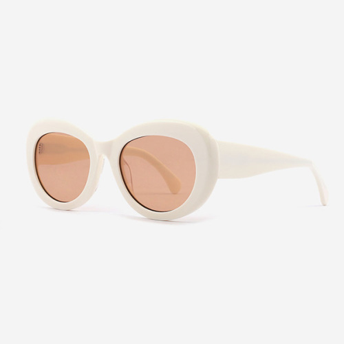 Oval and Retro Acetate Female Sunglasses